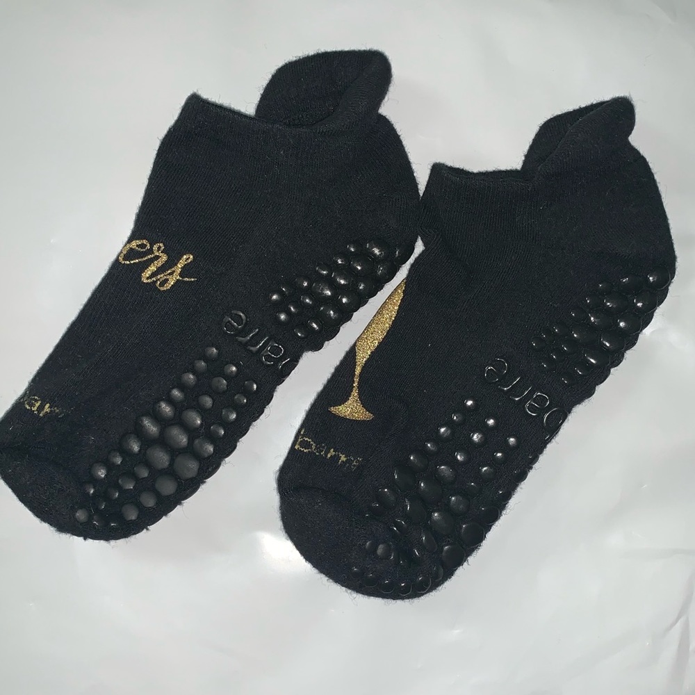 Pure Barre Cheers/Champagne glass sticky socks